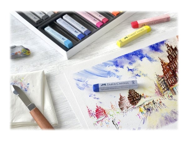 Faber-Castell STUDIO QUALITY - Fargeblyant - myk pastell - assorterte farger (en pakke 24)