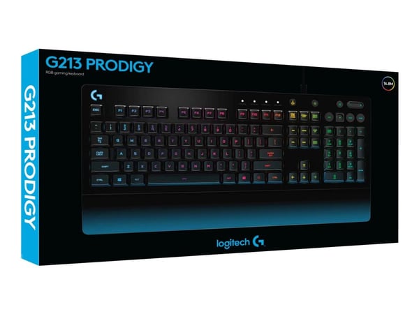 Logitech Prodigy G213 - Tastatur - bakgrunnsbelyst - USB - Italiensk - svart