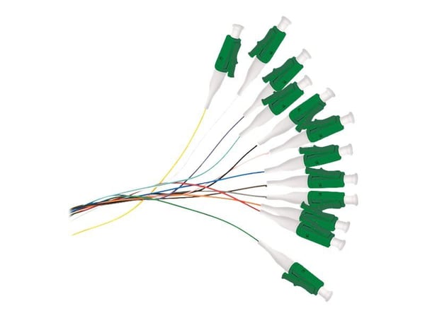 Qoltec - Rottehale - LC/APC enkelttilstand (han) - 2 m. - fiberoptik - G.652D