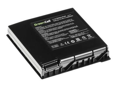 Green Cell - Batteri til bærbar PC (tilsvarer: ASUS A42-G74) - litiumion - 8-cellers - 4400 mAh - svart - for ASUS G74SX