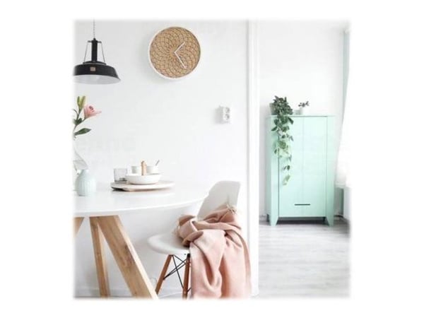 NeXtime 3149BE, Seinä, Kvartsikello, Ympyrä, Beige, Valkoinen, Puu, Aikuiset