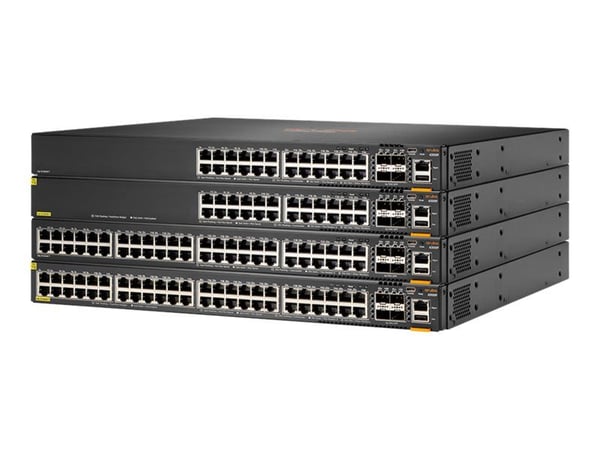 HPE Aruba 6300F - Switch - L3 - Styrt - 24 x 10/100/1000 (PoE+) + 4 x 50 Gigabit Ethernet SFP56 - front til bakside-luftflyt - rackmonterbar - PoE+...