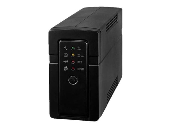 CyberPower RT650EI - UPS - AC 230 V - 400 watt - 650 VA - RS-232, USB - utgangskontakter: 4 - svart