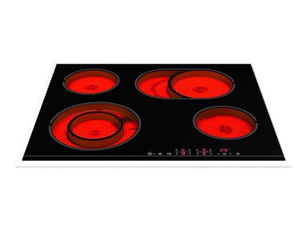 Gorenje ECT643BX - Keramisk komfyrtopp - 4 plater - Nisje - bredde: 56 cm - dybde: 49 cm - med pynt av rustfritt stål - svart