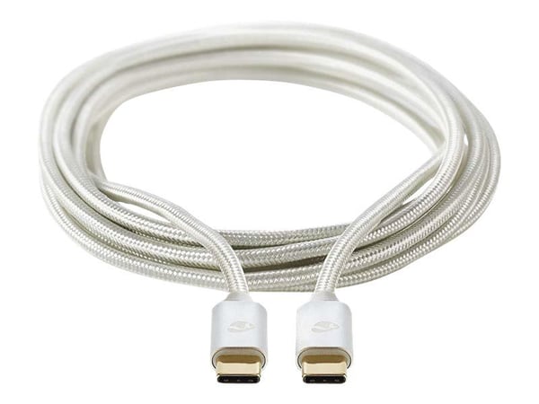 Nedis - USB-kabel - USB-C (hann) til USB-C (hann) - USB 2.0 - 2 m - aluminium