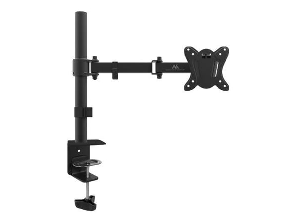 Maclean MC-690 - Monteringssett - justerbar arm - for LCD-skjerm - aluminium - svart - skjermstørrelse: 18"-27" - skrivebordsmonterbar