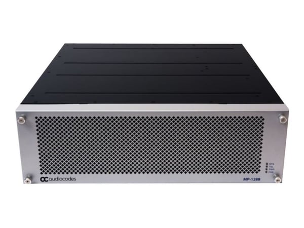AudioCodes MediaPack Series MP-1288 - VoIP-yhdyskäytävä - 288 porttia - GigE - ilmavirtaus edestä taakse - 3U:n yksikkö