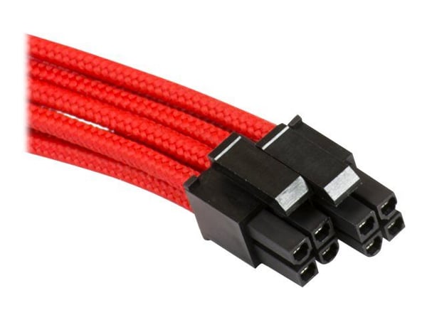 Phanteks - Strømforlengelseskabel - 8-pins PCIe-strøm (hann) til 4-pin intern strøm (hunn) - 50 cm - rød