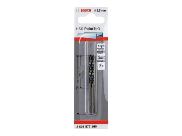Bosch PointTeQ - Bor - for metall - bor - 2 deler - 3.5 mm - lengde: 70 mm