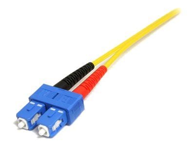 Startech 10m Fiber Optic Cable - Single-Mode Duplex 9/125 - LSZH - LC/SC - OS1 - LC to SC Fiber Patch Cable (SMFIBLCSC10) - Koblingskabel - SC-enke...