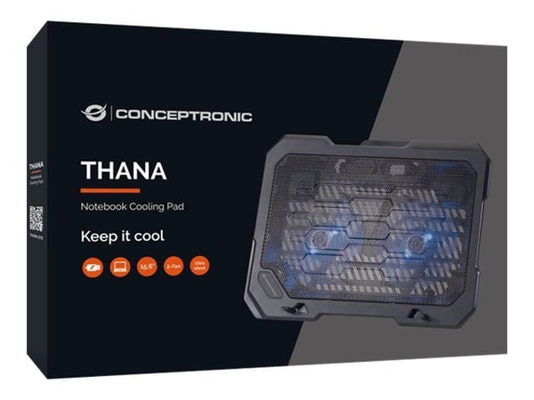 Conceptronic Thana - Notebookkjølepute - 15.6"