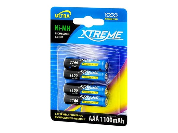 Blow XTREME Ultra - Akku 4 x AAA - NiMH - (ladattava) - 1100 mAh