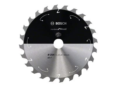Bosch RUNDSAVKLINGE ACCU STD TRÆ 254X30MM 24T 24T