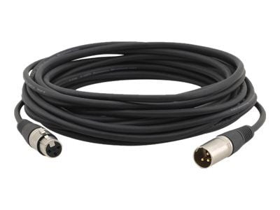 Kramer C-XLQM/XLQF Series Quad Style Cable - Förlängningskabel till mikrofon - XLR3 hane till XLR3 hona - 0.3 m