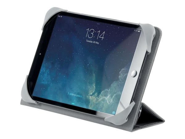 Targus Fit-N-Grip Universal - Flipomslag til tablet/eBook-læser - polyuretan - sort - 8"