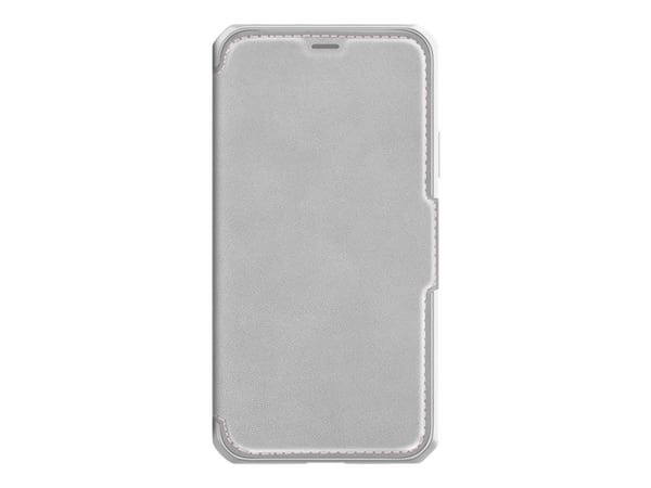 ITSKINS HYBRID // FOLIO - Lommebok for mobiltelefon - helnarvet lær - grå, rosa - 6.1" - for Apple iPhone XR