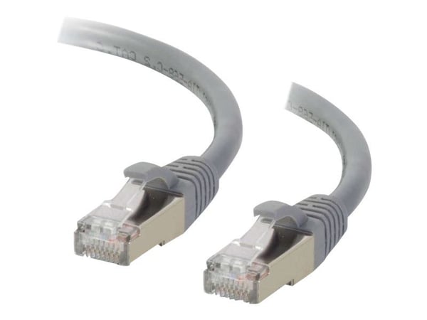 C2G Cat6a Booted Shielded (STP) Network Patch Cable - Koblingskabel - RJ-45 (hann) til RJ-45 (hann) - 15 m - STP - CAT 6a - formstøpt, uten hindrin...