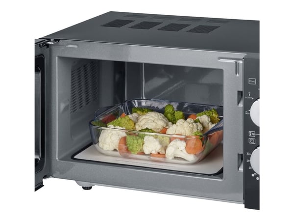 SEVERIN MW 7762 - Mikrobølgeovn med grill - 20 liter - 800 W - svart/rustfritt stål