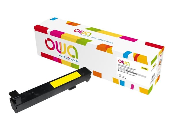 OWA - Gul - kompatibel - gjenfabrikert - tonerpatron (alternativ for: HP CF302A) - for HP Color LaserJet Managed Flow MFP M880; LaserJet Enterprise...