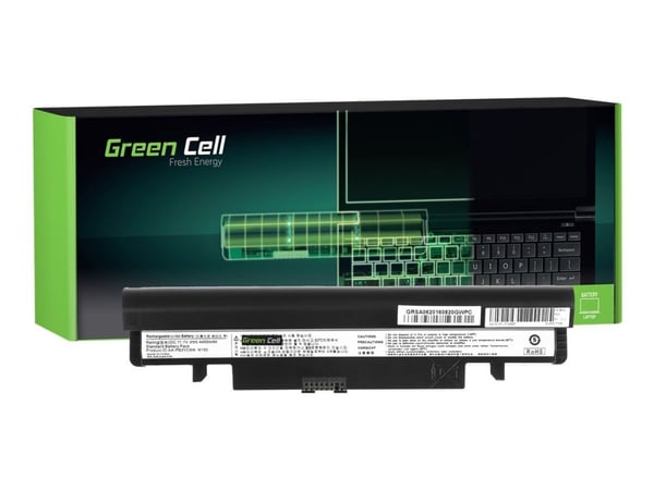 Green Cell - Batteri til bærbar PC (tilsvarer: Samsung AA-PB2VC6B, Samsung AA-PB2VC6W) - litiumion - 6-cellers - 4400 mAh - svart - for Samsung N10...
