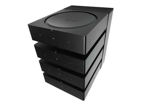 Flexson FLXSAX4DK1021 feste for 4 Sonos Amp-forsterkere, stål, svart