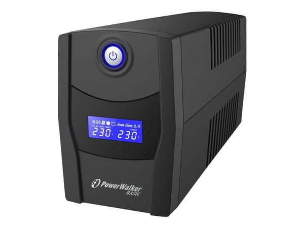 PowerWalker Basic VI 1000 STL FR - UPS - AC 162 - 290 V - 600 watt - 1000 VA - 9 Ah - USB - utgangskontakter: 2