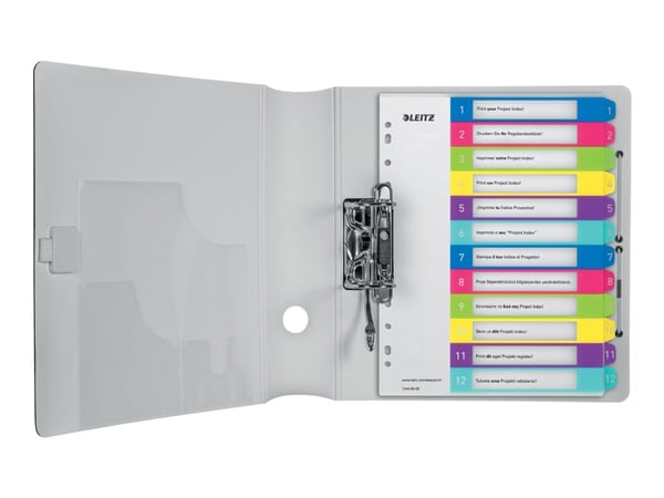 Rekisteröi Leitz WOW, 12-ruutuinen, plast, A4