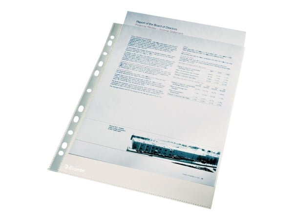 Esselte Economy - Arkbeskytter - for A4 (210 x 297 mm) - krystallklar (en pakke 100)