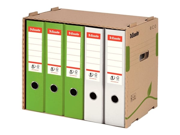 Esselte arkivbeholder ECO for mapper, brun laget av 100% resirkulert papp, 100% resirkulerbar, - 10 stk (623920)