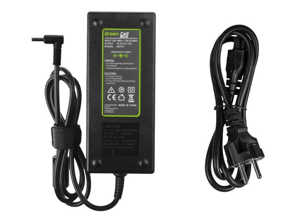 Green Cell PRO - Strømadapter - AC - 120 watt - svart - for OMEN by HP Laptop 15, 17; HP ENVY Laptop 15, 17
