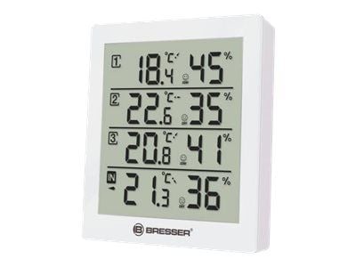Bresser Temeo Hygro Quadro - Termohygrometer - digital - hvit
