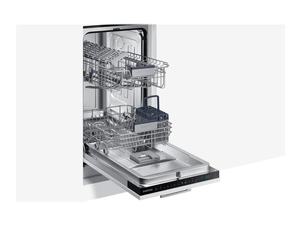 Samsung DW50R4060BB, fullbygget, slank (45 cm), berøringskontroll, kurv