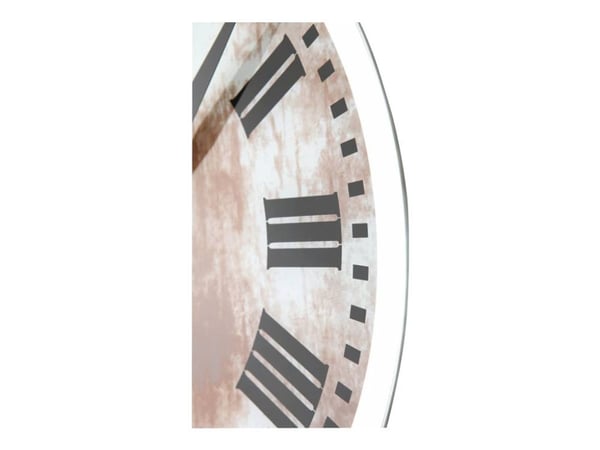 Nextime Romana - Klocka - kvarts - väggmonterbar - 43 cm - offwhite - ram: vit