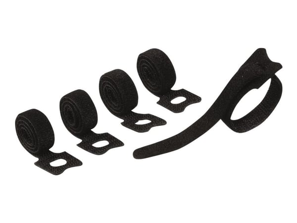 Durable Cavoline Grip Tie, Hook & loop cable tie, Musta, 20 cm, 10 mm, 5 kpl