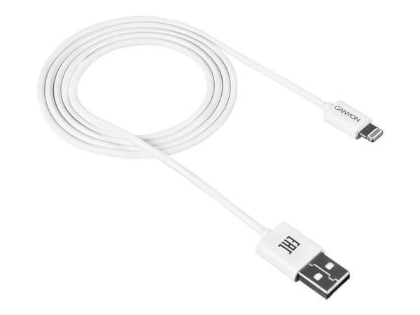 Canyon CNE-CFI1 - Lightning-kabel - Lightning hann til USB hann - 1 m - hvit