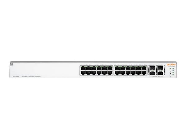 HPE Networking Instant On 1930 24G Class4 PoE 4SFP/SFP+ 370W Switch - Switch - L3 - Styrt - 24 x 10/100/1000 (PoE) + 4 x 1 Gigabit / 10 Gigabit SFP...