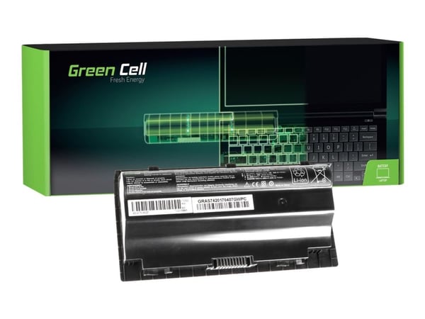 Green Cell - Batteri til bærbar PC (tilsvarer: ASUS A42-G75) - litiumion - 8-cellers - 4400 mAh - svart - for ASUS G75VW; G75VX