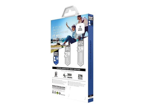 ITSKINS NANO // DUO Zero Gel 2 in 1 - Baksidedeksel for mobiltelefon - termoplast-polyuretan (TPU), Impacthane - svart, gjennomsiktig - 6.5" (en pa...