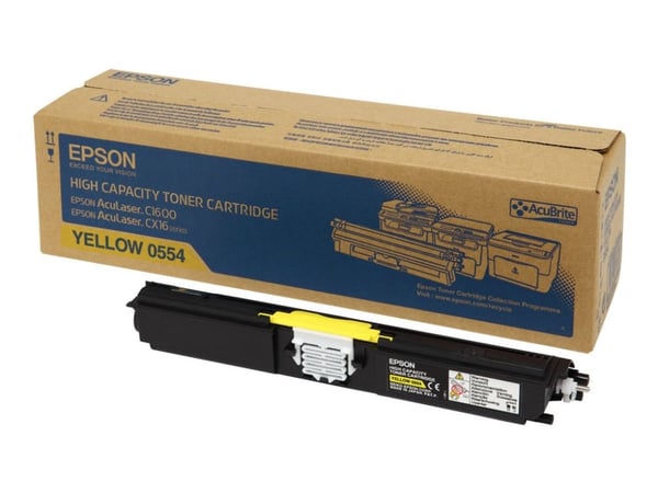 Epson - Høykapasitets - gul - original - tonerpatron - for AcuLaser C1600, CX16, CX16DNF, CX16DTNF, CX16NF
