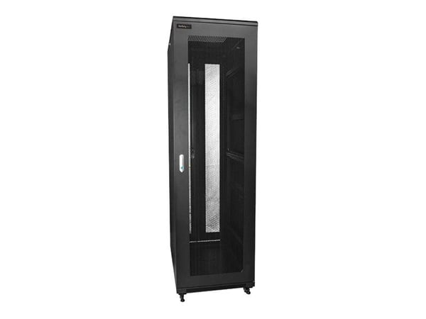 Startech 42U Server Rack Cabinet - 4-Post Adjustable Depth (5.9" to 36.4") IT Network Equipment Rack Enclosure with Casters - 2000lbs (RK4236BKB) -...