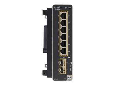 Cisco Catalyst - Ekspansionsmodul - Gigabit Ethernet x 6 + SFP (mini-GBIC) x 2 - Catalyst IE3300 Rugged Series -mallille
