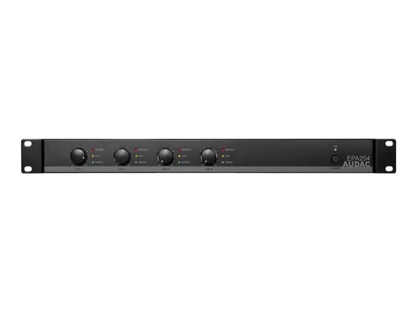 Audac EPA254 - Strömförstärkare - 4 x 250 Watt - svart