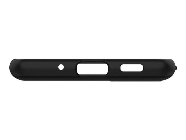 Spigen Rugged Armor - Takakuori matkapuhelimelle - joustava termoplastinen polyuretaani (TPU) - mattamusta, hiilikuituiset yksityiskohdat ja kiiltä...