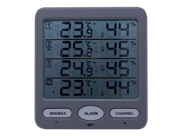 TFA Klima-Monitor - Termohygrometer - digital - grå