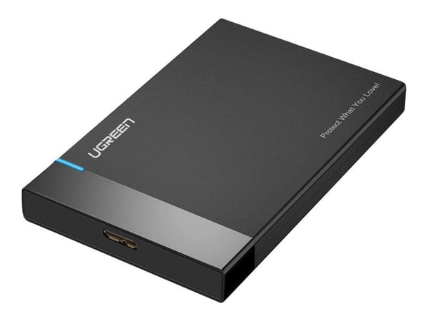 Ugreen US221 - Lagringspakning - 2,5" - SATA 6Gb/s - USB 3.0 - sort