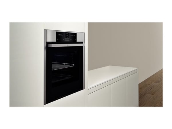 Neff N 70 B15CR22N1 - Ovn - innebygd - fordypning - bredde: 56 cm - dybde: 55 cm - høyde: 58.5 cm - med selvrens - Klasse A+ - rustfritt stål