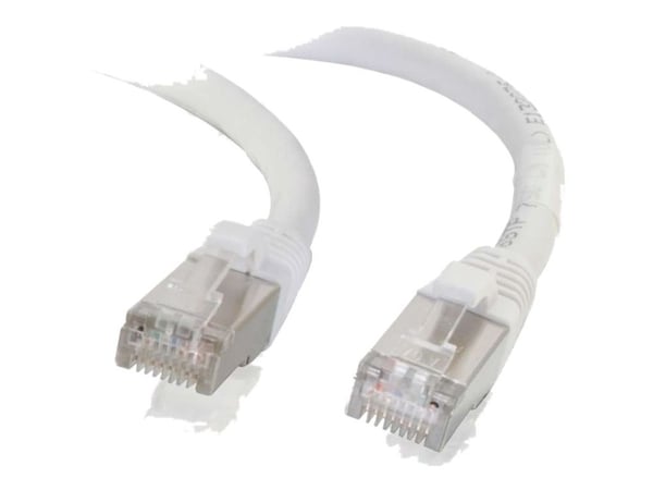 C2G Cat6a Booted Shielded (STP) Network Patch Cable - Koblingskabel - RJ-45 (hann) til RJ-45 (hann) - 2 m - STP - CAT 6a - formstøpt, uten hindring...