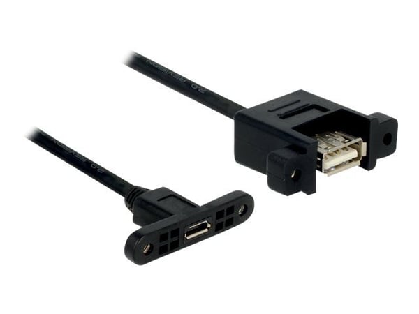 DeLOCK 0.25m 2xUSB3.0-A, 0,25 m, USB A, USB A, USB 3.2 Gen 1 (3.1 Gen 1), Naaras/naaras, Sininen