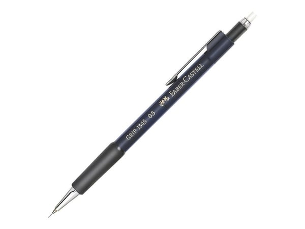 Faber-Castell GRIP 1345 - Mekanisk blyant - 0.5 mm - retraktil - med viskelær