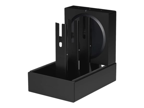 Flexson - Brakett - for 4 audio amplifiers - stål - svart - veggmonterbar, skrivebordsmonterbar - for Sonos Amp
